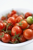 Cocktail tomatoes in small bowl