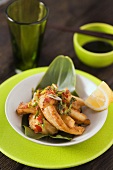 Deep-fried squid salad with chili