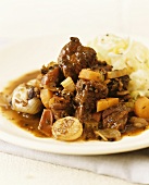 Beef ragout with mashed potato