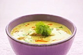 Chicken soup with coriander