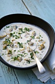 Creamy shellfish soup