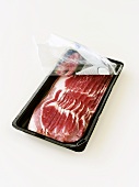Smoked bacon in packaging