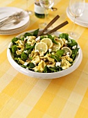 Tortellini salad with spinach and mint