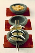 Nigiri sushi with sardines