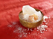 Himalayan salt in a bowl