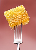 Honeycomb on a fork