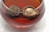 Infusion of dried shiitake mushrooms