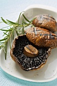 Grilled Portobello mushrooms with rosemary