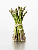 A bundle of fresh, green asparagus
