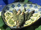 Sardines in vine leaves