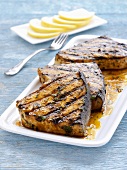 Grilled swordfish steaks