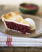 A piece of berry pie