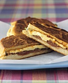 Ham and cheese toasted sandwiches