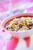 Muesli with dried fruit and pumpkin seeds