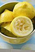 Squeezed lemon halves
