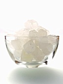 Candy Sugar in a Glass Bowl