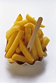 Thick Cut Fries with Wooden Fork