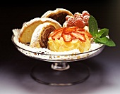 Assorted Cakes in Pedestal Dish
