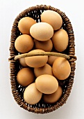 A Basket of Brown Eggs