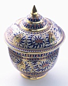 Decorative Asian Pot with Lid