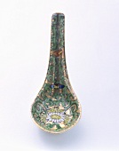 Asian Soup Spoon with Floral Design
