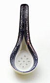 Blue and White Asian Soup Spoon