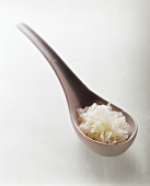 A Spoonful of Cooked White Rice