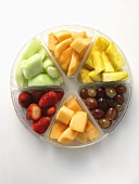 A Fruit Platter in a Divided Tray
