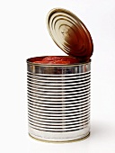 Opened Can of Tomatoes