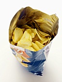 Open Bag of Potato Chips