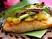 Spicy Salmon Fillet with Pineapple