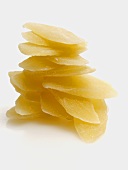 Stacked Slices of Candied Ginger