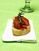 Crostini with Roasted Red Peppers