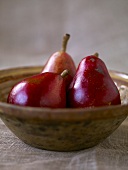 Bowl with Three Red Pear