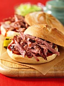 Pulled pork sandwiches