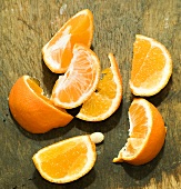 A sliced mandarin