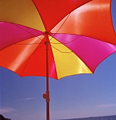 A colorful sun umbrella