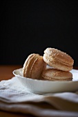 Coconut Macaroons in a Small White Dish