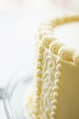 Cake Decorated with Buttercream Frosting