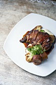 Roasted Pheasant with Cauliflower and Parsnip Puree