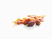 Dates and fried bacon