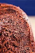 A chocolate walnut cake (close-up)