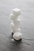 A stack of sugar cubes
