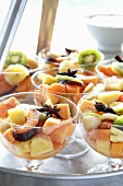 Fruit salad with star anise