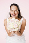 Bride holding a bouquet