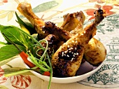 Asian chicken legs with sesame