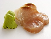 Sashimi with wasabi