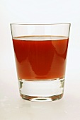 Tomato juice in glass