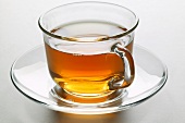 Tea in glass cup