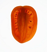 Plum tomato (longitudinal section)